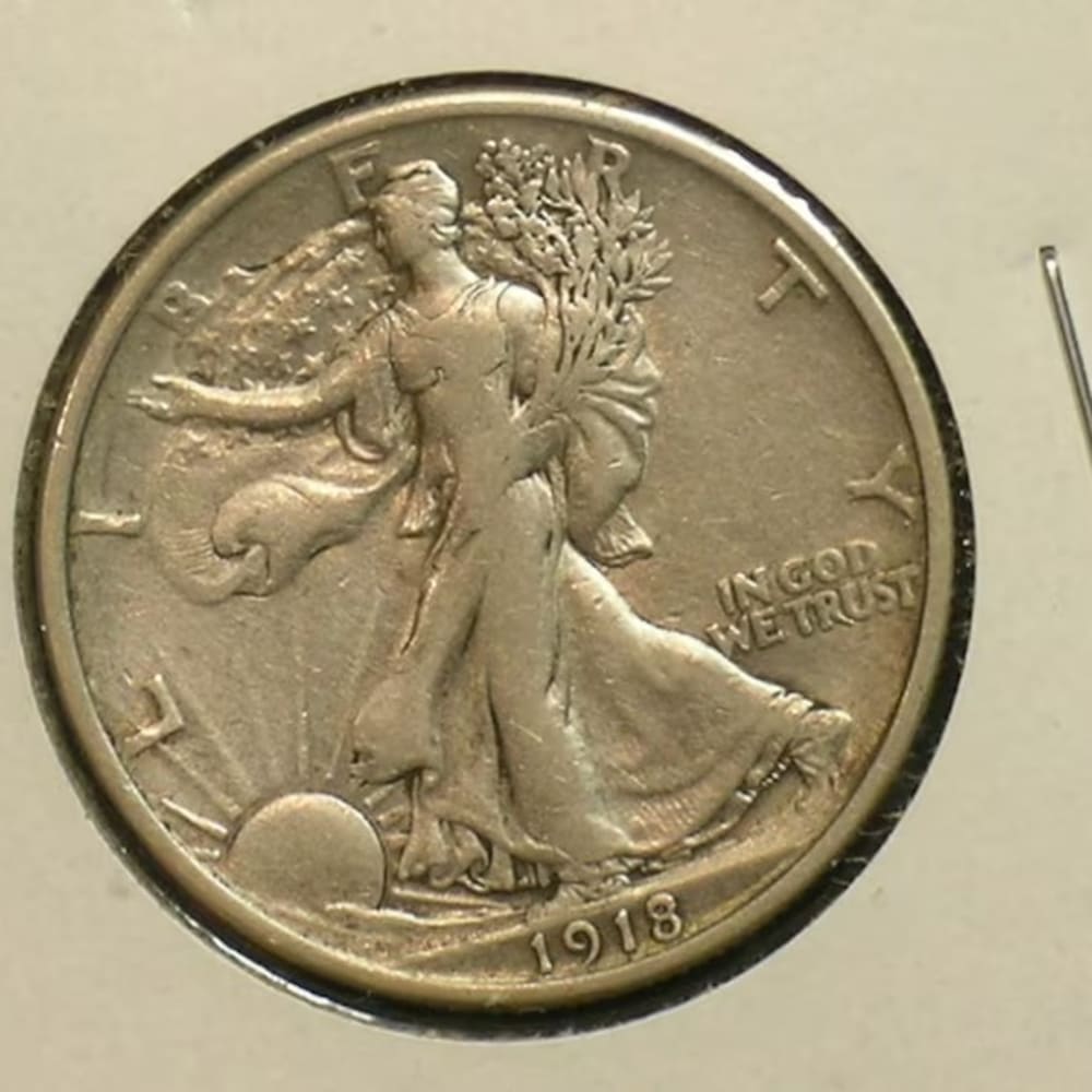 1918 High Grade Walking Liberty Half Dollar - Early Date - (AE11-2)